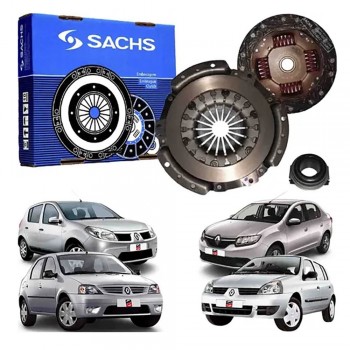 Kit Embreagem 180mm Clio / Kangoo / Logan / Sandero / Twingo ... Sachs